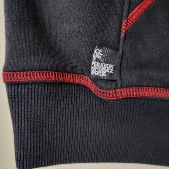 adidas Men's Black Pullover Hooded Basketball Sweatshirt - Picture 10 of 13